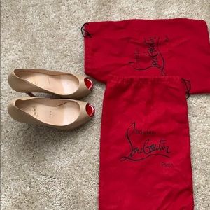 Peep toe Louboutin heels